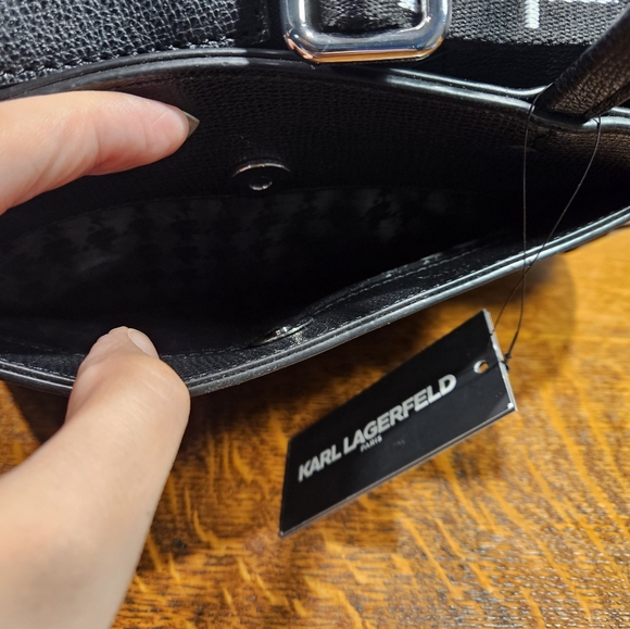 Karl Lagerfeld Paris Duo Satchel NWT - Picture 5 of 7